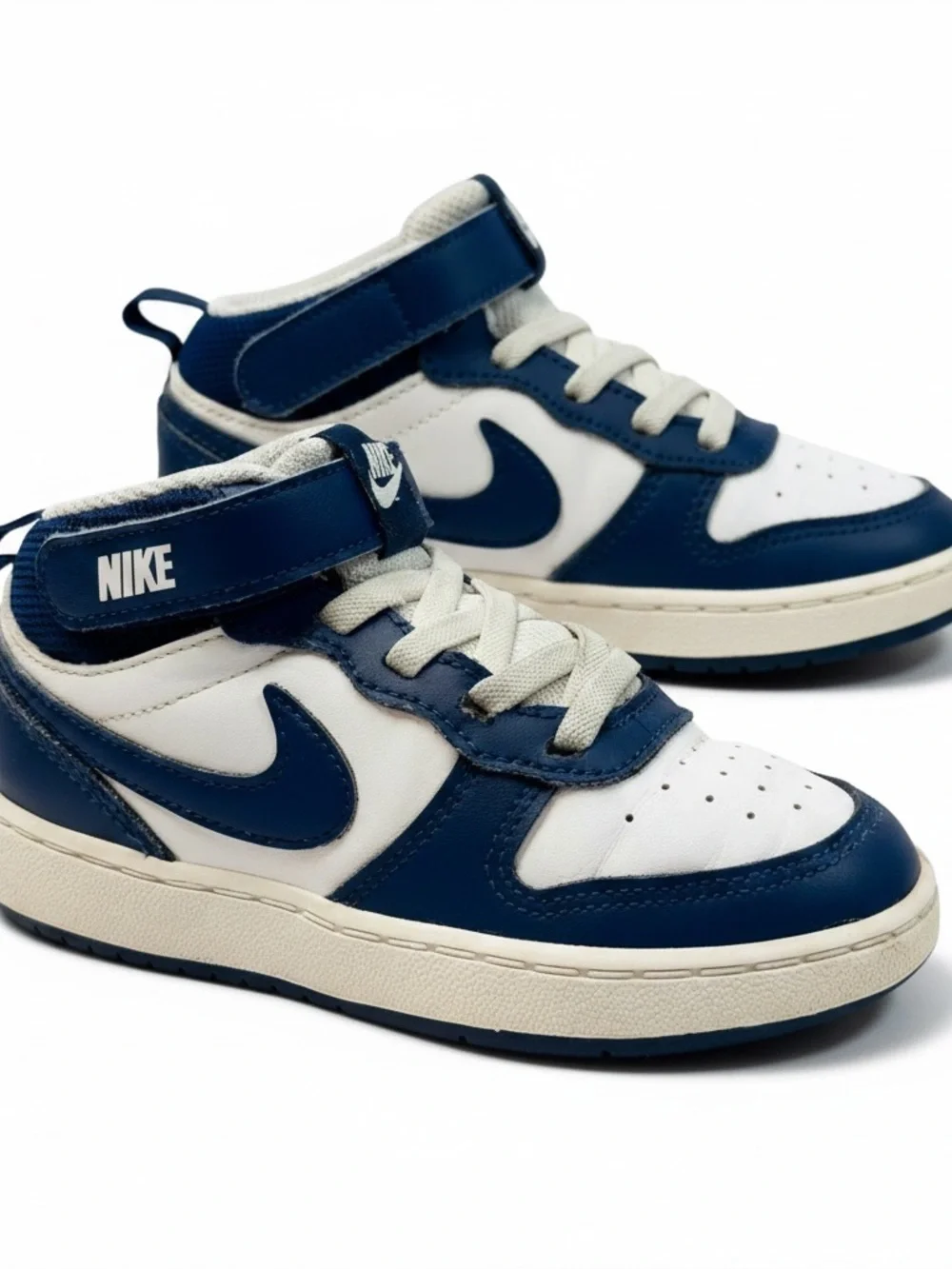 Nike CD7784-107 Boys High Top Sneakers Blue White Lace Up US 10C